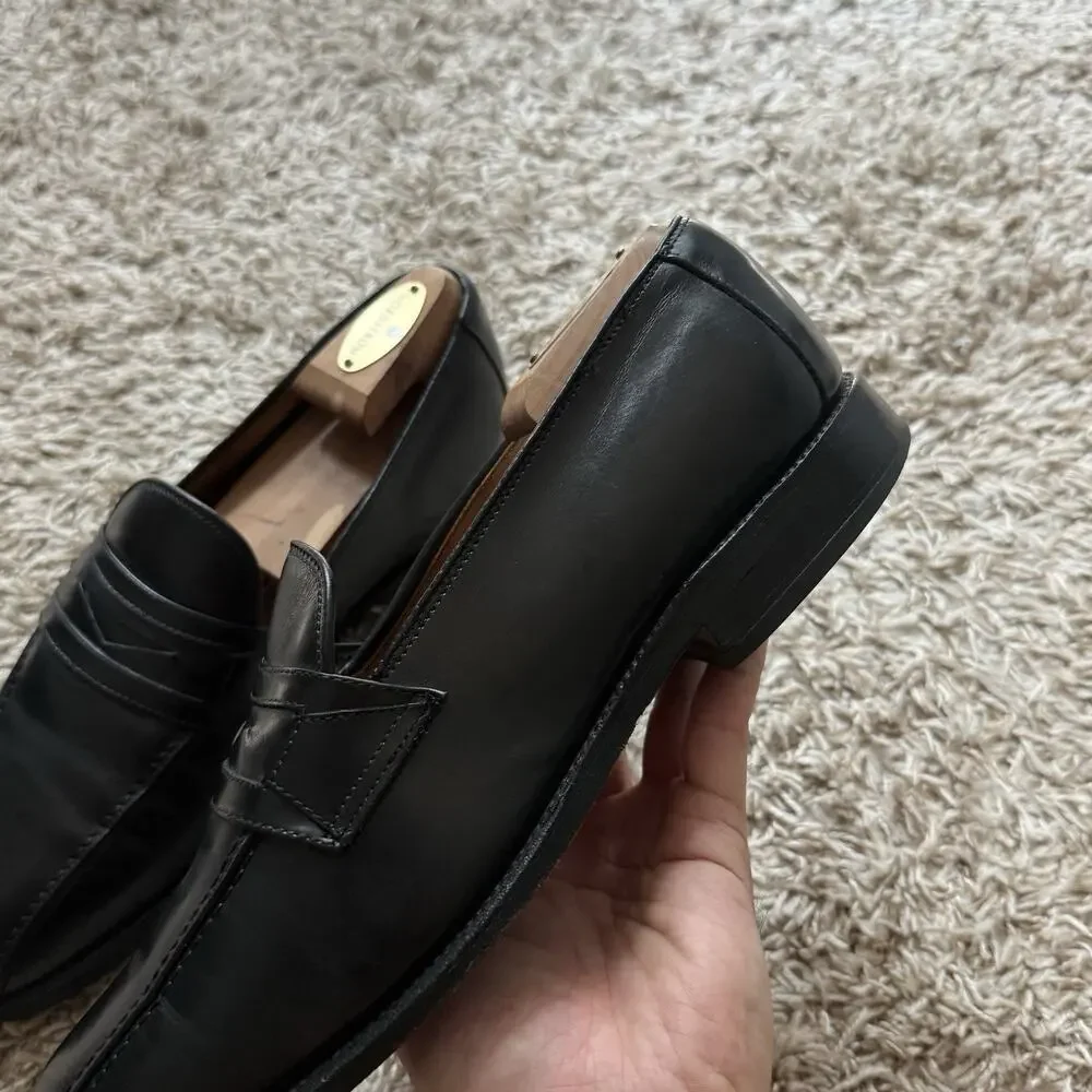 Allen Edmonds USA Sheridan Black Leather Penny Loafers Slip On Men’s Size 8.5 E